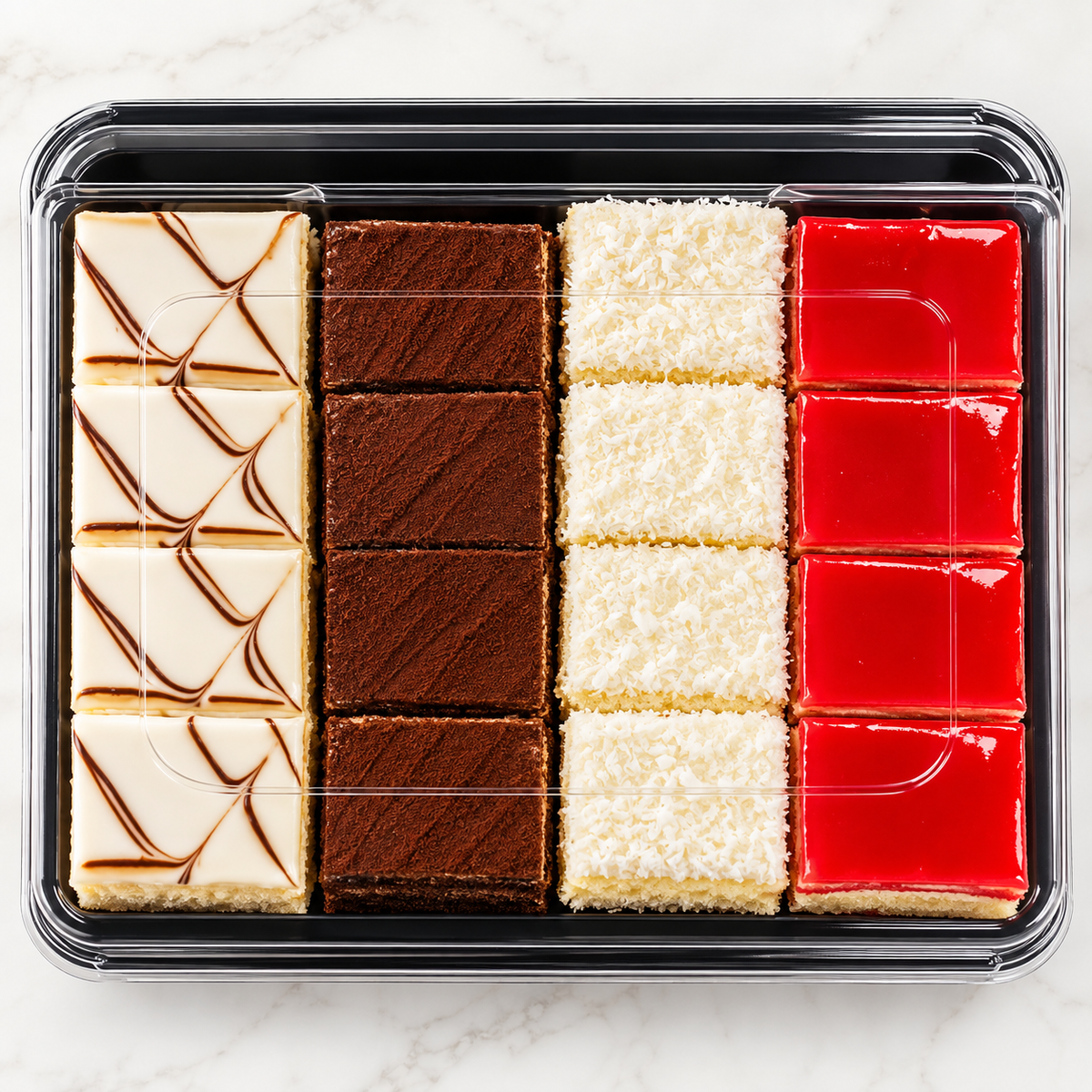 Assorted Cake Box – 16 Pieces.