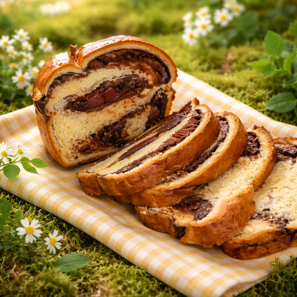 Traditional Romanian Cozonac – Sweet Bread similar to Panettone