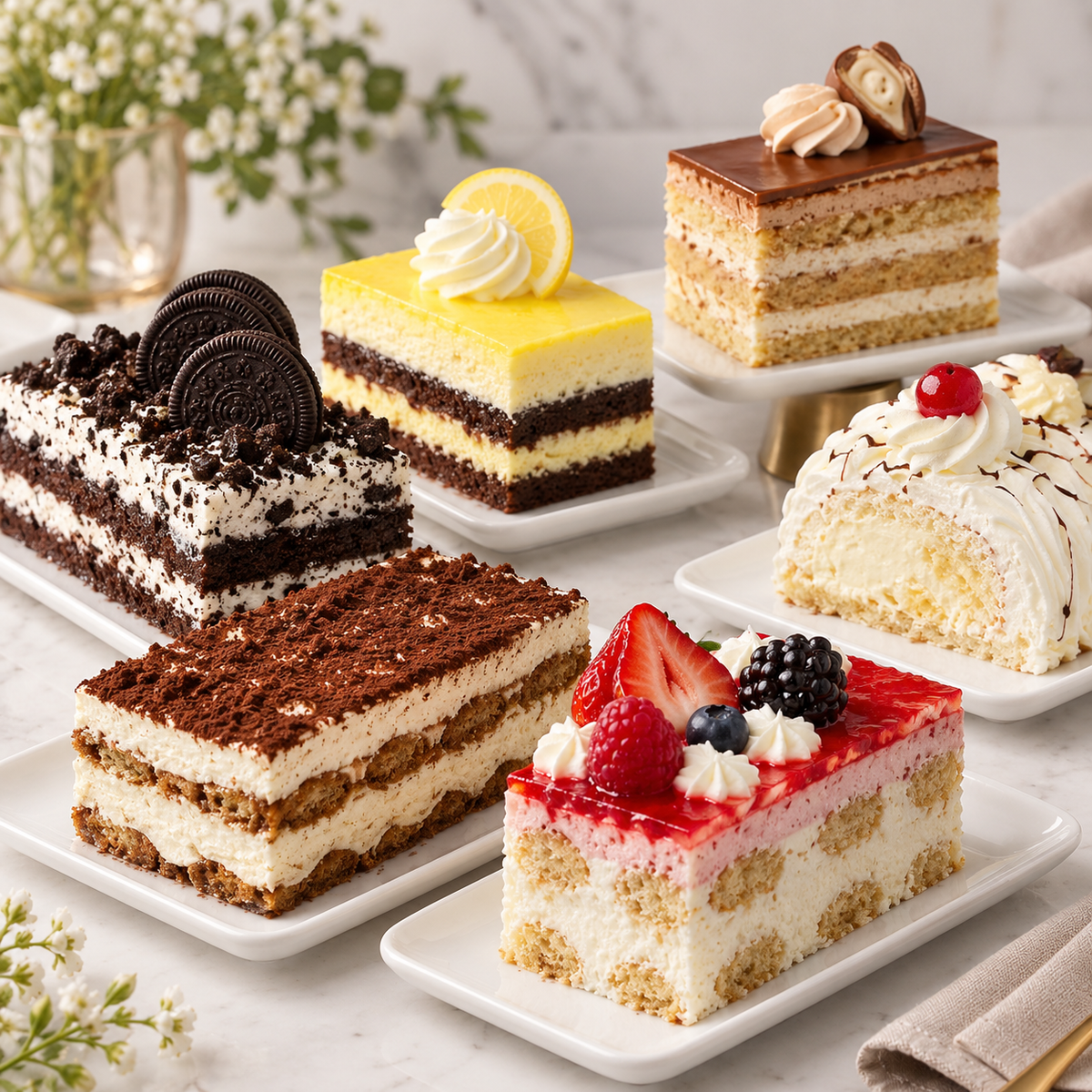 Signature Cake Slices